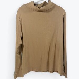 NWT Old Navy Tan Ribbed Long Sleeve Turtleneck Sweater Top XXL